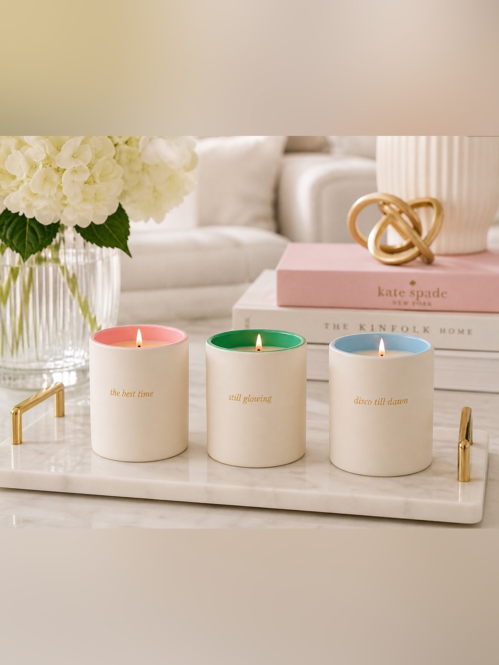 Kate Spade 3pc Candle Set NIB